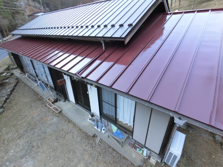 日の出町　Ｉ様邸　屋根葺き替え・塗装工事